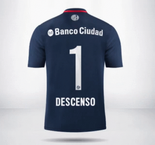 Blue Jersey Number 1 Descenso