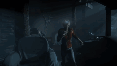 Blue Light Coming Out Of Cube And Microphone GIF