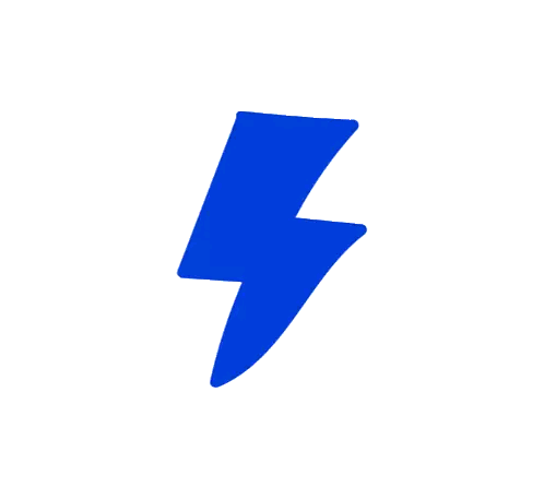 Blue Lightning Bolt