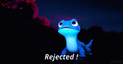 Blue Lizard Rejected