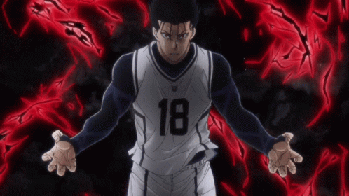 Blue Lock King Barou Red Lightning GIF