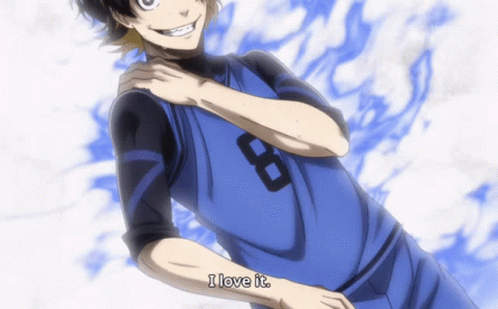 Blue Lock Meguru Bachira Stretching GIF