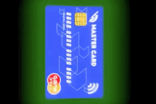 Blue Mastercard Card With Chip