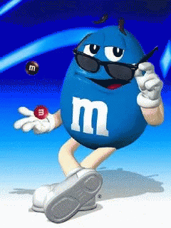 Blue Mms Cool Wink GIF