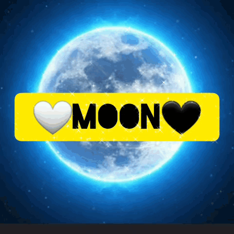 Blue Moon Illuminates Brightly GIF
