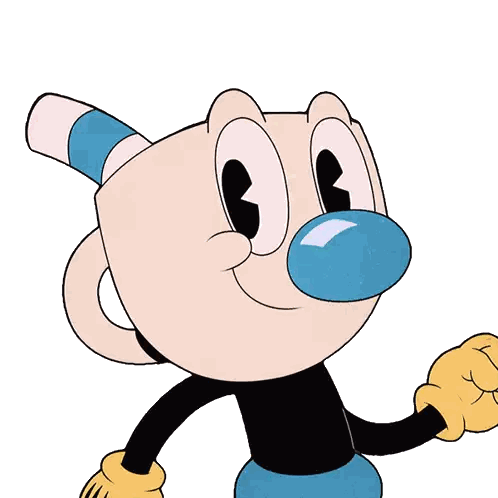 Blue Nosed Character With Cane