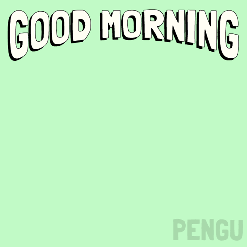 Blue Penguin Thumbs Up Good Morning