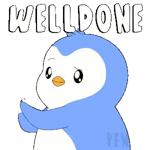 Blue Penguin With Welldone