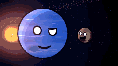 Blue Planet With Face