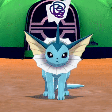 Blue Pokemon With White Collar Sitting Green Building