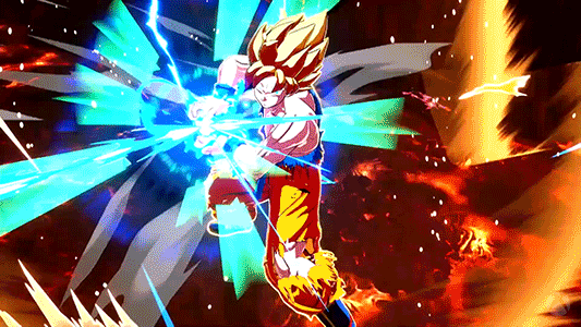 Blue Power Baby Goku GIF