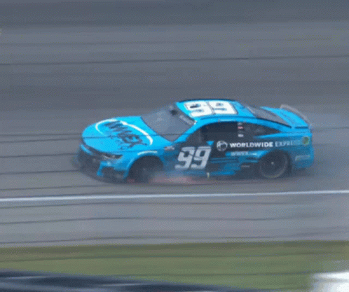 Blue Race Car with Number 39