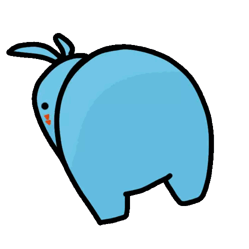 Blue Rhino with Red Nose