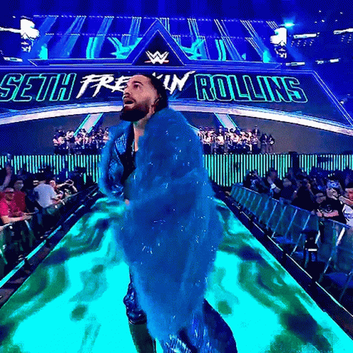 Blue Robe Man Seth Freakin Rollins Stage