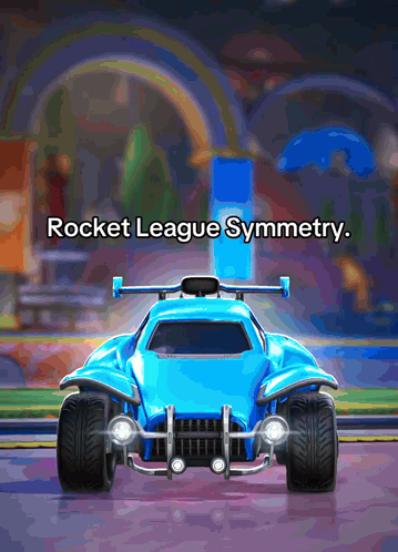 Blue Rocket League Car with Rocket League Symmetry
