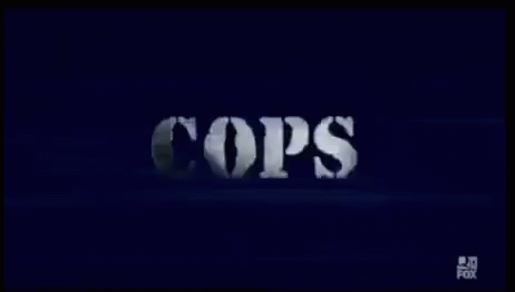 Blue Screen with Cops Text
