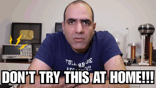 Blue Shirt Man Don't Try This at Home
