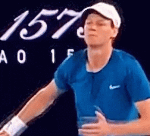 Blue Shirt Man Sign 157 A 01 F GIF