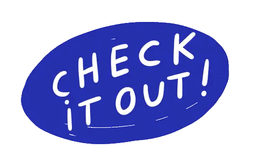 Blue Sign Saying Check It Out