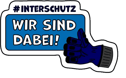 Blue Sign Saying Wir Sind Dabei
