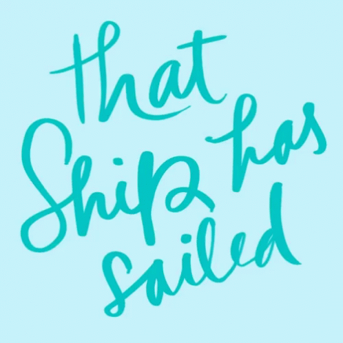 Blue Sign That Ship Has Failed