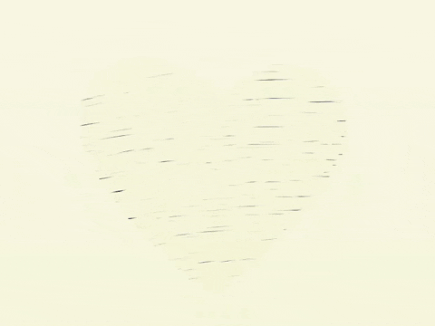 Blue Sketched Heart GIF
