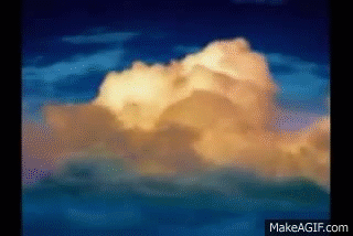 Blue Sky Cloud Painting