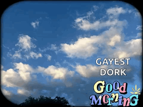 Blue Sky With Clouds Gayest Dork