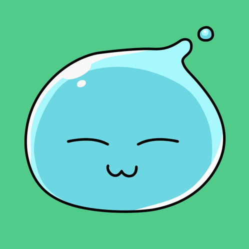 Blue Smiley Blob