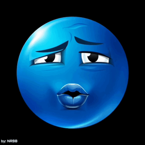 Blue Smiley Sad