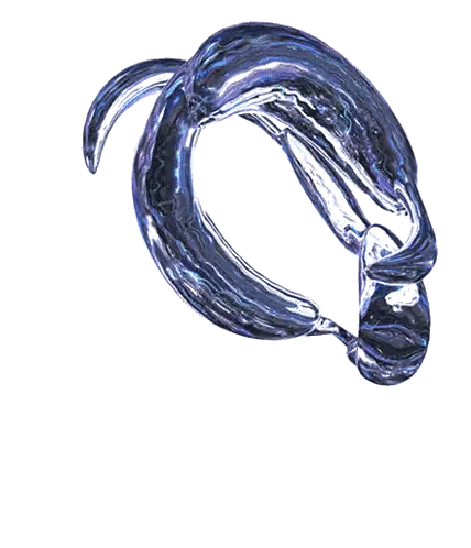 Blue Snake Tail Swirl