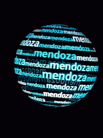 Blue Sphere With Mendoza