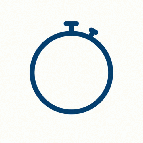 Blue Stopwatch With Heart