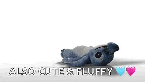 Blue Stuffed Animal Also Cute and Fluffy