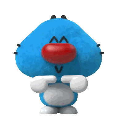 Blue Stuffed Animal With Red Nose