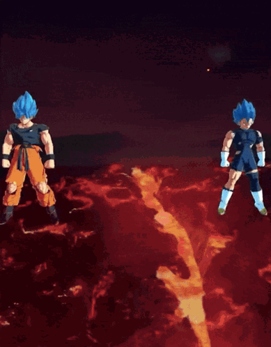Blue Super Saiyan Fusion GIF