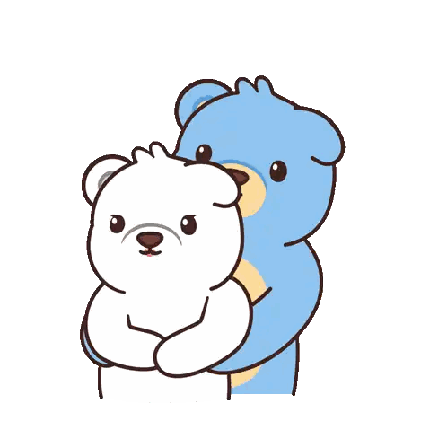 Blue Teddy Bear Next to White Bear