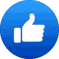Blue Thumbs Up Icon