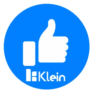Blue Thumbs Up with Klein