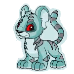 Blue Tiger With Red Eyes