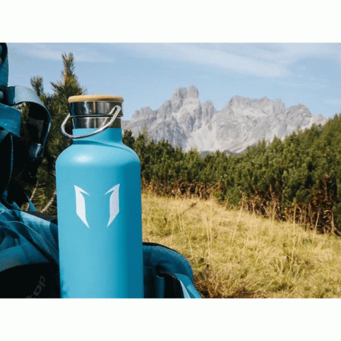 Blue Water Bottle with Number 1