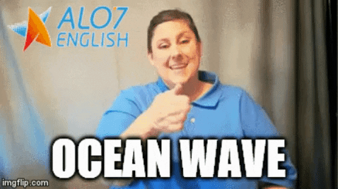 Blue Wave Hand Sign GIF