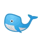 Blue Whale With Black Eye