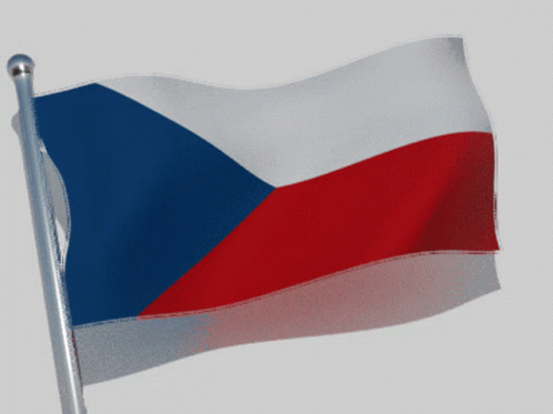 Blue White And Red Flag Flying GIF