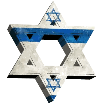 Blue White Star with Hole