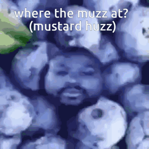 Blueberries With Man Face
