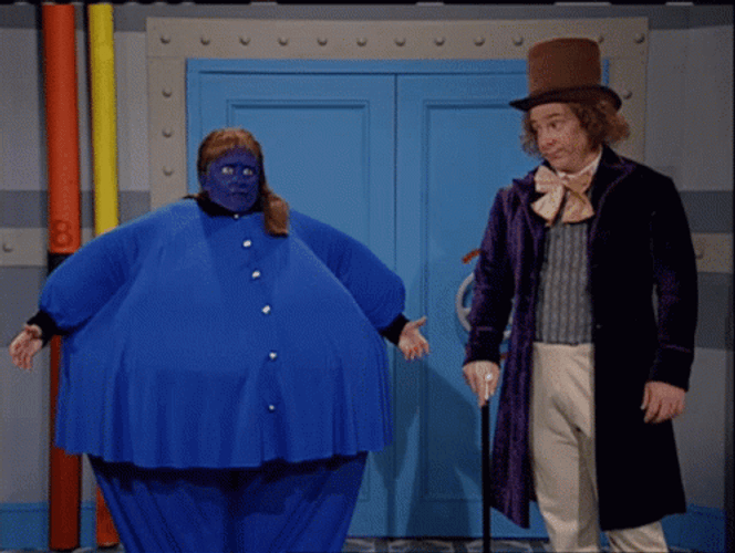 Blueberry Girl From Willy Wonka GIF