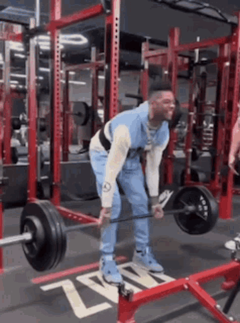 Blueface Lifting Gif GIF