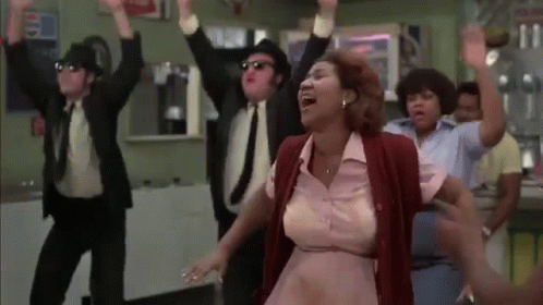 Blues Brothers Aretha Franklin GIF