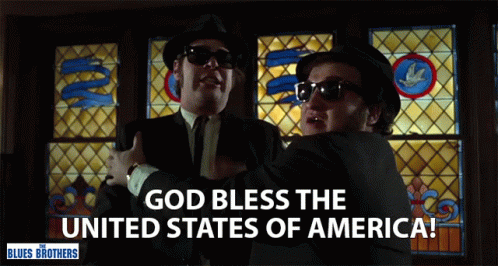 Blues Brothers God Bless United States Of America GIF
